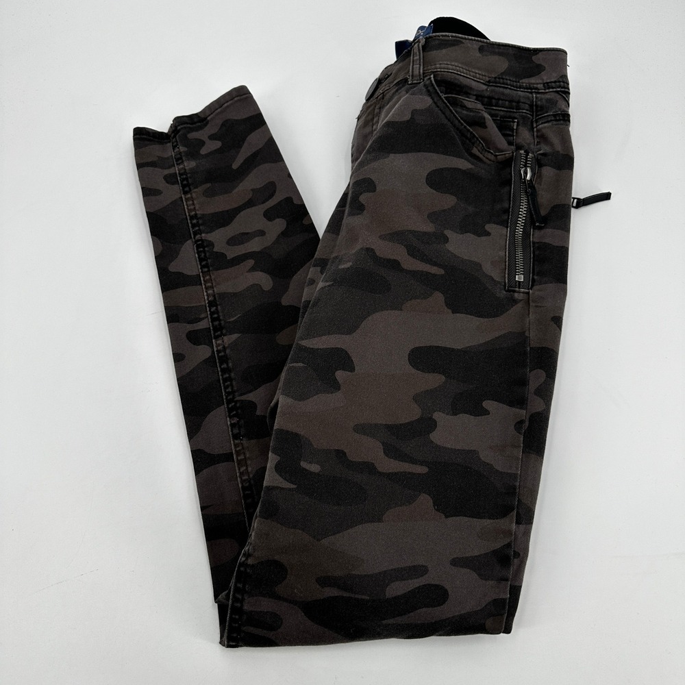 Democracy‎ Ab solution Camo Military Skinny Jeans Grey Camouflage Size 2 Moto